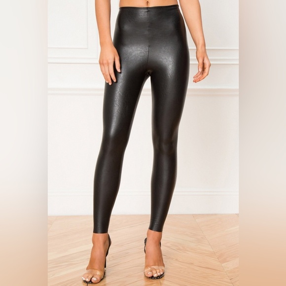 COPY - COMMANDO Perfect Control Faux Leather Leggings size L - Picture 2 of 11